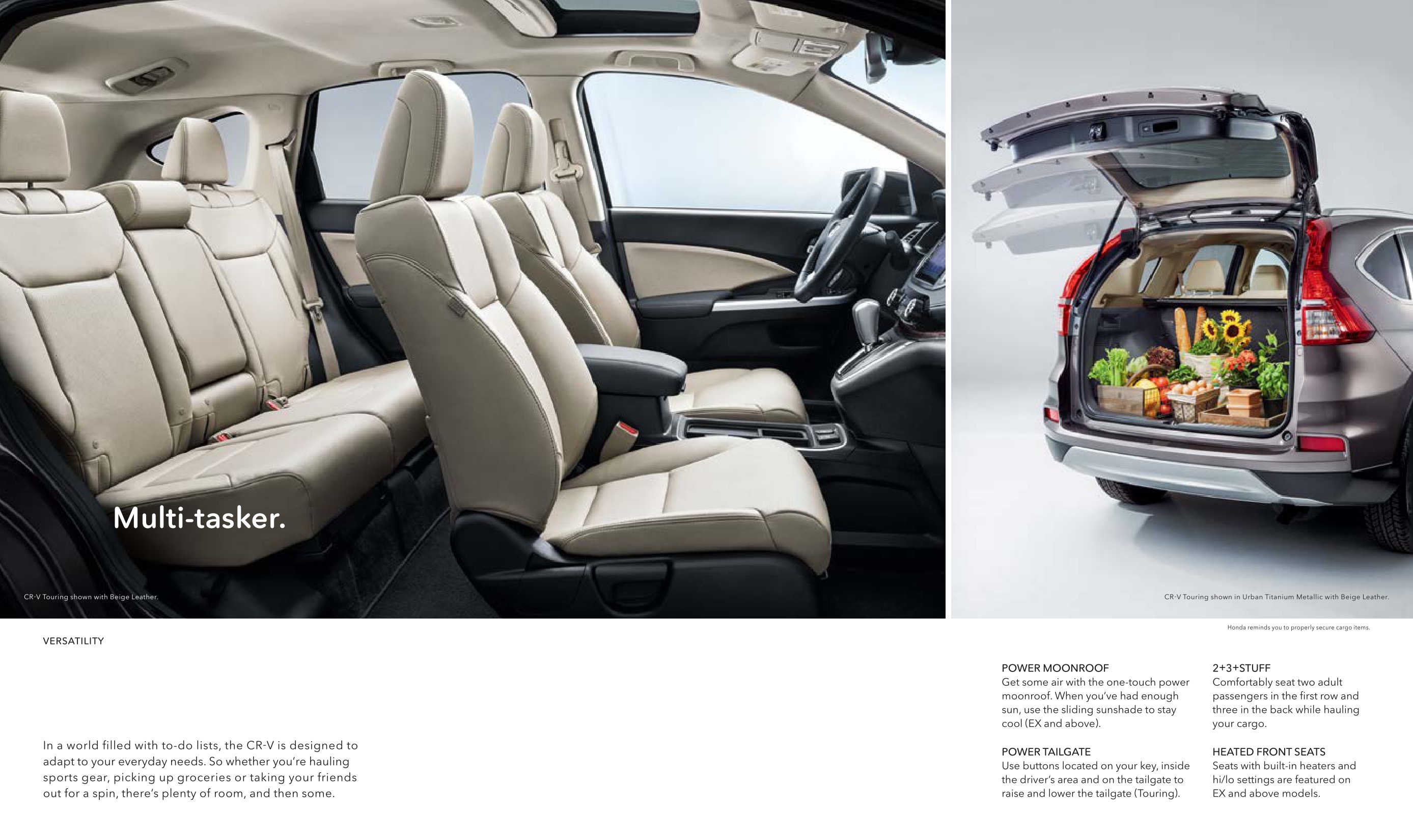 2016 Honda CR-V Brochure Page 6